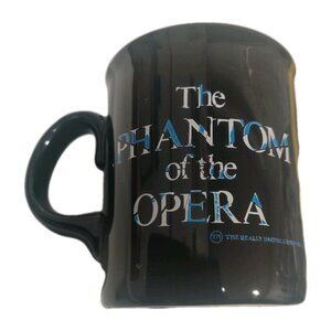 Vintage 1986 Phantom of the Opera Black Mask Coffee Mug by Really Useful Group 